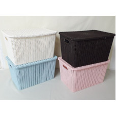 CANASTO CALADO C/TAPA 35x23x20CM   9448
