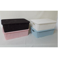 CANASTA CALADA C/TAPA 35x23x10CM   9932