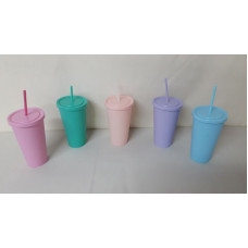 VASO FELIPE C/TAPA Y SORBETE   MDA78568