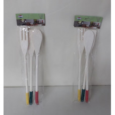 SET ESPATULAS MADERA x3 M/SILICONA   XR94012P