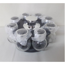 SET ESPECIERO VIDRIO 8PZAS   81391