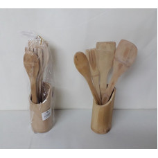 UTENSILIOS MADERA COCINA 4 PZAS   14921