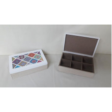 CAJA TE 6 DIV DECO 25x16x8CM   22274
