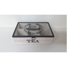 CAJA TE 6 DIV TAPA VIDRIO 24x16x8CM   22272