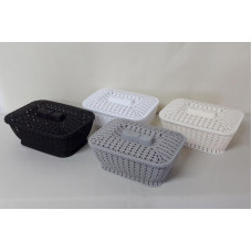 CANASTA CALADA C/TAPA 25x17x10CM   NS307176