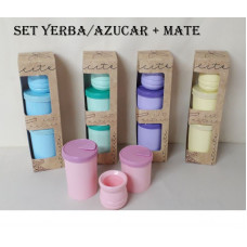 SET YERBA/AZUCAR + MATE PASTEL   4575