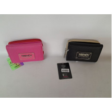BILLETERA DAMA C/BOTON Y CIERRE SIMIL CUERO   20992