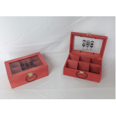 CAJA DE TE 6 DIV 22x8CM