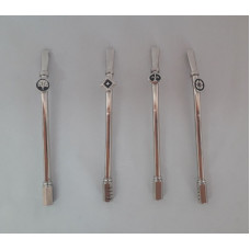 BOMBILLA BRONCE/NIQUEL C/DIJE HEXAGONAL   4012