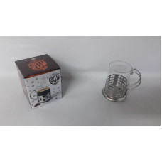 TAZA VIDRIO/ACERO 220CC   65511