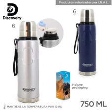 TERMO ACERO INOX 750CC DISCOVERY   14103