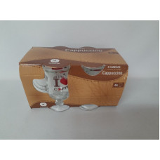 TAZA CAPUCCINO LOVE 120CC x4   320920