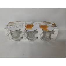 TAZA VIDRIO CRYSTAL 150CC x6   16603