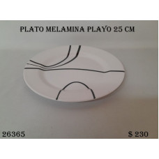 PLATO PLAYO LINEAS 25CM MELAMINA   12207