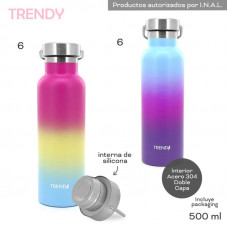 BOTELLA ACERO TERMICA TRENDY 500CC 12512