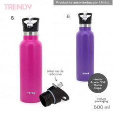 BOTELLA ACERO TERMICA TRENDY 500CC 12517