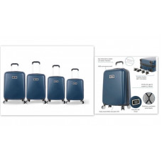 SET VALIJA SKORA BLUE RIGIDA 18/20/24/28 31754