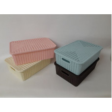 CANASTA CALADA C/TAPA 34x23x11cm   X60020C