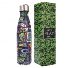 BOTELLA METAL TERMICA ESTAMPADA 500ml LETS PLAY   32216