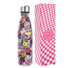BOTELLA METAL TERMICA ESTAMPADA 500ml SMILE   32217