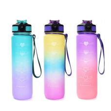 BOTELLA MOTIVACIONAL DEGRADEE MULTICOLOR 1000ml   32343