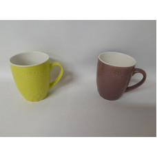 TAZA MUGG 350cc TALLADO COLOR   11218