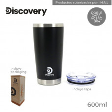 VASO TERMICO 600ml DISCOVERY NEGRO   14009