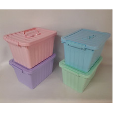 CAJA ORGANIZADORA C/TAPA 12lts - 32x23x19cm   PP202