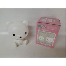VELADOR OSO BLANCO 19x25cm   21330