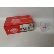 TAZA VIDRIO 160cc x6 D8x8cm   21505