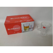 TAZA VIDRIO 200cc x6 D7x11cm   21507