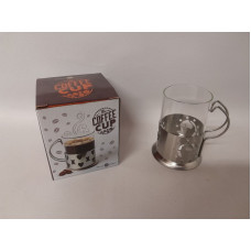 TAZA VIDRIO/ACERO 220cc   65511