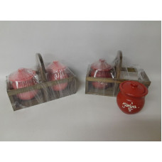 SET YERBERA/AZUCARERA 24x11x18cm
