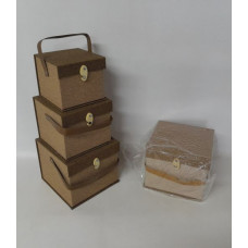 CAJA ORGANIZADOR C/TRABA x3 G19x20x16cm   CA5414
