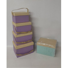 CAJA ORGANIZADOR CUADRADO x4 G25x19x17cm   CA5410