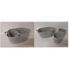CESTO ORGANIZADOR 32x22x15+18x14x12cm x2   CA5233