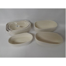 CESTA ORGANIZADORA OVAL x3 g30x15cm   NS353771