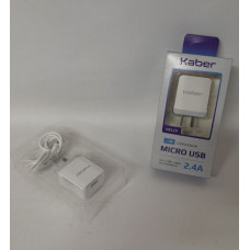 CARGADOR MICRO USB 10w C/1 ENTRADA + CABLE 1200mm   KB429