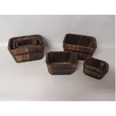 CANASTO MADERA  x3 22cm x 12cm   NS371164