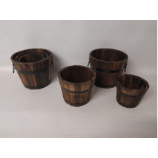 CANASTO MADERA x3 20cmx16cm   NS371163