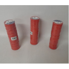 CINTA  AISLADORA  19MM X 5MTS TUBOS X10 ROJA WR386