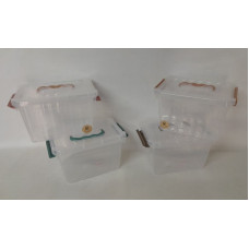 CAJA ORGANIZADORA CHICA TRANSP 23X20X15 P201