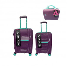 SET VALIJAS X2 VIOLETA 20/24 + BEAUTY AGARRATE CATALINA