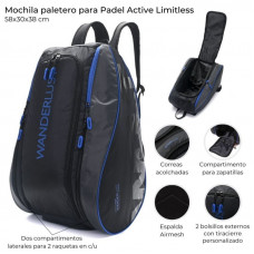 BOLSO DEPORTIVO PADEL 58X30X40 WANDERLUST 39545