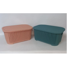 CAJA RATAN CON TAPA PLASTICA 20X33X17 P211