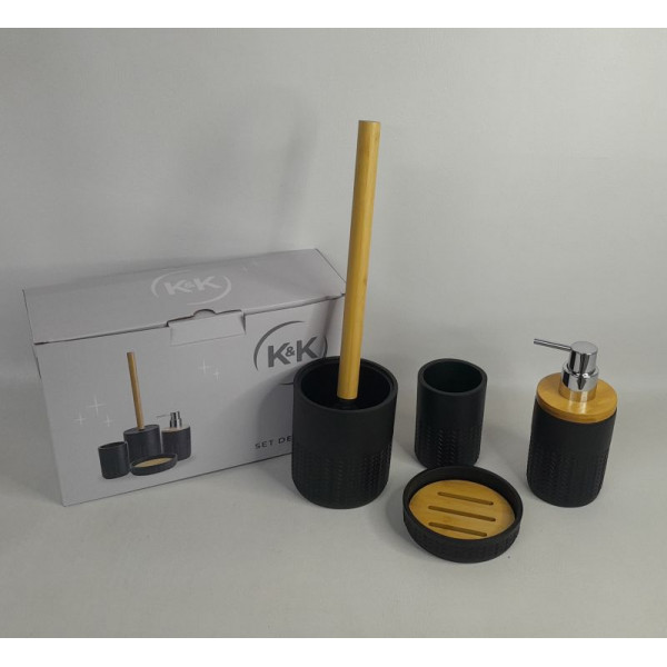 SET DE BA?O MADERA 4PZAS CA6235