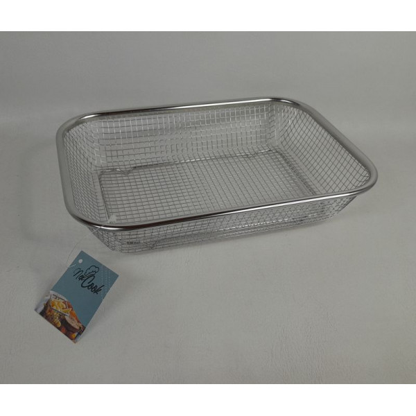 CANASTA RECTANGULAR ACERO INOXIDABLE 30X20CM NS053018Z