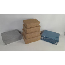 SET CAJA X4 YUTE RECTANGULAR 5X20X10CM CA5424