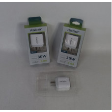 CARGADOR KABER 30W USB CARGA RAPIDA KB1879