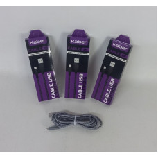 CABLE MELLADO CARGA RAPIDA IPHONE 2MTS KB2005
